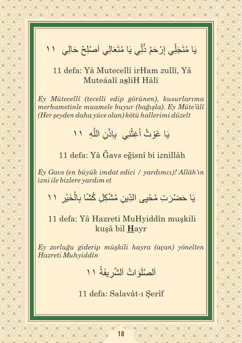Kâdirî Dersi Sayfa 19