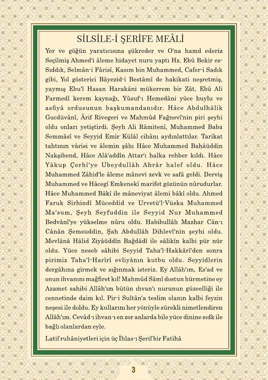Nakşibendî Dersi Sayfa 4